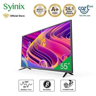 Synix 55″ 4K ULTRA HD SMART TV 55T730U – Black